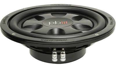 PowerBass Thin Mount 10 Inch  Single 4-Ohm Subwoofer - S10T