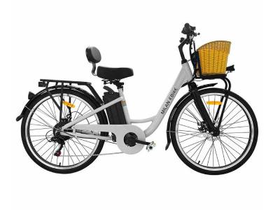 Daymak 350W EBike with 48V Lithium Ion 10AH Battery in White - Milan (W)