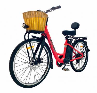 Daymak 350W EBike with 48V Lithium Ion 10AH Battery in Red - Milan (R)