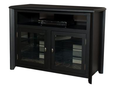 TechCraft Hi-Boy TV Credenza and Media Console In Black - AWC5036B