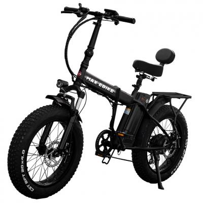 Daymak 48V 350W Fat Tire Ebike in Black - Max 48V (B)