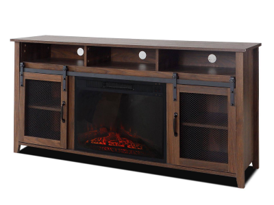 Home Touch Tv Stand with 23 inch Fireplace Insert - Aspen