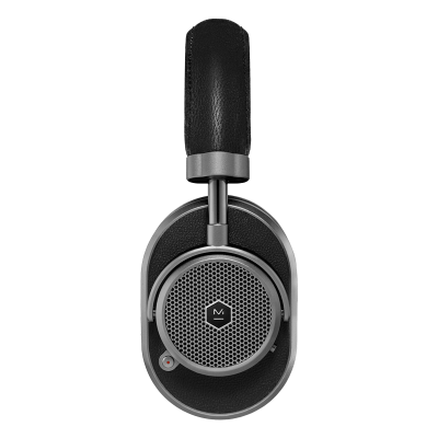 Master & Dynamic Active Noise-Cancelling Wireless Headphone In Gunmetal And Black Leather - MW65G1