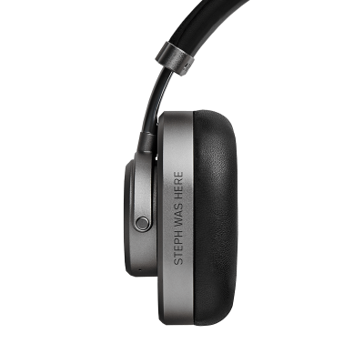 Master & Dynamic Active Noise-Cancelling Wireless Headphone In Gunmetal And Black Leather - MW65G1