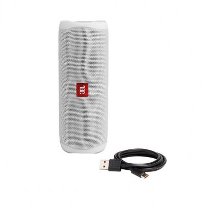 JBL FLIP 5 Portable Waterproof Speaker - JBLFLIP5WHTAM