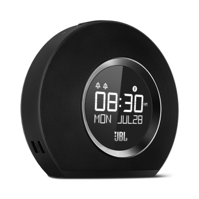 JBL Bluetooth clock radio with USB charging and ambient light - JBLHORIZONBLKAM