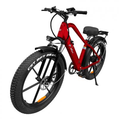 Daymak Fat Tire Electric Bike in Red - WOLF (R)