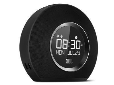 JBL Bluetooth clock radio with USB charging and ambient light - JBLHORIZONBLKAM