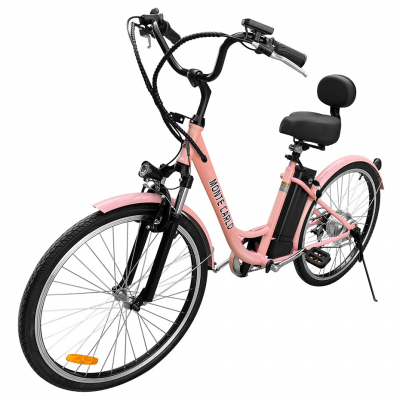 Daymak 250W EBike with 36V Lithium Ion 7.8AH Battery in Pink - Monte Carlo (P)