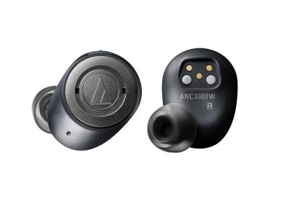 Audio Technica QuietPoint Wireless Active Noise-Cancelling In-Ear Headphones - ATH-ANC300TW