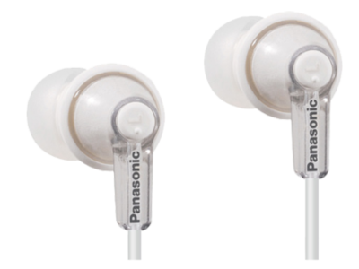 Panasonic ErgoFit Noise Isolating Stereo Earbud - RPHJE120 (W)