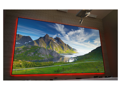 92" EluneVision 16:9 Aurora EVO 8K Ambient Light Rejection NanoEdge Fixed-Frame Screen - EV8K-ZL-92-1.3