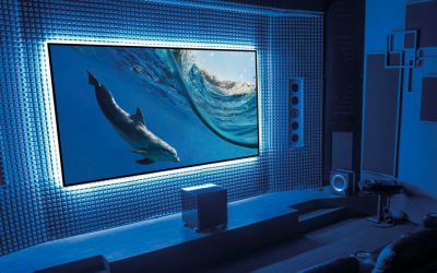 120" EluneVision 16:9 Reference Audiowave EVO 8K NanoEdge Fixed-Frame Screen - EV8K-ZAWL-120-1.15