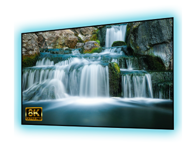 100" EluneVision 16:9 Aurora 8K EVO ALR Perforated NanoEdge Screen - EV8K-ZPL-100-1.25