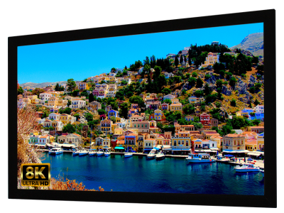 100" EluneVision 16:9 Reference AudioWeave EVO 8K Fixed Frame Screen - EV8K-F3AW-100-1.15