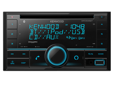 Kenwood Dual Din Sized CD Receiver with Bluetooth - DPX505BT