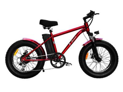 Daymak 48V Fat Tire Electric Bicycle in Red - Coyote (R)