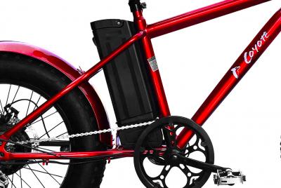 Daymak 48V Fat Tire Electric Bicycle in Red - Coyote (R)