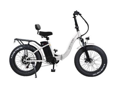 Daymak 48V Fat Tire Foldable Electric Bike in White - Max S 48v (W)
