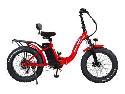 Daymak 48V Fat Tire Foldable Electric Bike in Red - Max S 48v (R)
