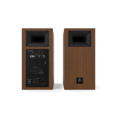 Klipsch Powered Speakers Pair with Bluetooth in Walnut - THESEVENSW