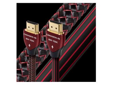 Audioquest 0.75 Meter 8K-10K 48Gbps HDMI Cable With Silver-Plated Copper Conductors - CINNAMON 48 HDMI-0.75M