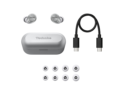 Technics True Wireless Noise Cancelling Earphones with Multipoint Bluetooth - EAH-AZ40M2(S)