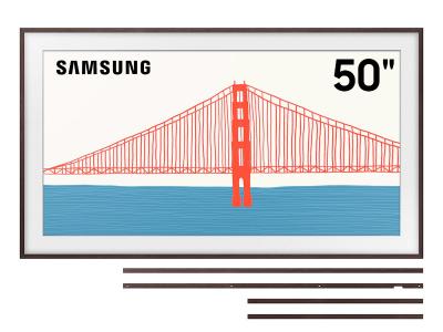 50" Samsung Bundle The Frame QLED 4K Smart TV and Customizable Frame - QN50LS03BAFXZC-VG-SCFA50TKBZA