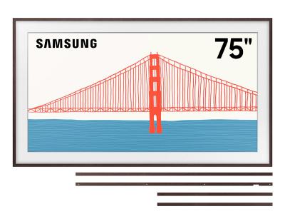 75" Samsung Bundles The Frame QLED 4K Smart TV and Customizable Frame - QN75LS03BAFXZC-VG-SCFA75BWBZA