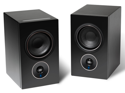 PSB Speakers Alpha iQ Streaming Powered Speakers with BluOS in Matte Black - Alpha iQ (B)