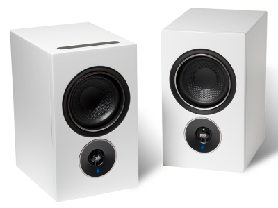 PSB Speakers Alpha iQ Streaming Powered Speakers with BluOS in Matte White - Alpha iQ (W)