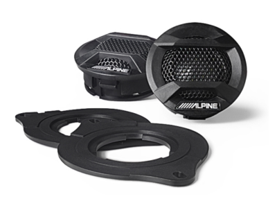 Alpine 1" Weather-Resistant Component Tweeters for 2007 Up Jeep Wrangler and Jeep Gladiator - SPV-10TW-WRA