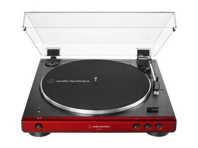 Audio Technica Fully Automatic Wireless Belt-Drive Turntable in Red - AT-LP60XBT-RD