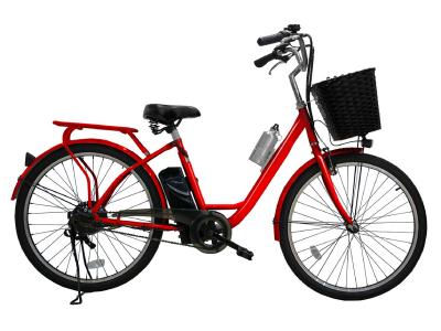 Daymak E-Bike With Removable Lithium Ion Battery In Red - Paris 36V (R)