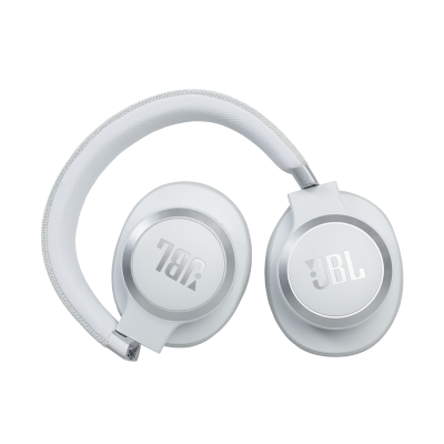 JBL Wireless Over-ear Noise Cancelling Headphones in White - JBLLIVE660NCWHTAM