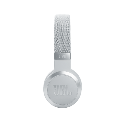 JBL Wireless On-Ear Noise Cancelling Headphones in White - JBLLIVE460NCWHTAM