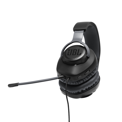 JBL Quantum 100 Wired Over-Ear Gaming Headset with a Detachable Mic - JBLQUANTUM100BLKAM