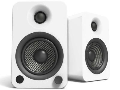 Kanto 2-Way Powered Bookshelf Speakers - YU4-WHITE