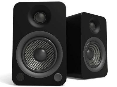 Kanto 2-Way Powered Bookshelf Speakers - YU4-BLK