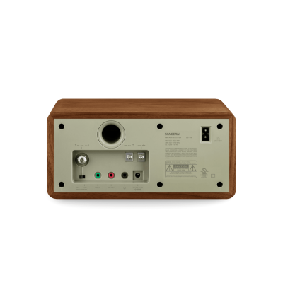 Sangean AM / FM Wooden Cabinet Radio in Walnut-Silver - 24-SG116