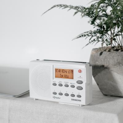 Sangean HD / AM / FM-RBDS Radio in White-Gray - 24-SG108