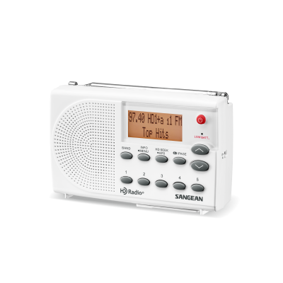Sangean HD / AM / FM-RBDS Radio in White-Gray - 24-SG108
