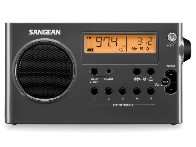 Sangean AM / FM Digital Tuning Radio in Gray-Black - 24-SG106