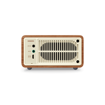 Sangean FM / Bluetooth / AUX Wooden Cabinet Radio in Walnut - 14-WR7WL