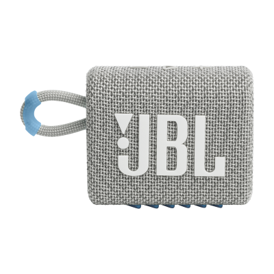 JBL Ultra-portable Waterproof Speaker in White - JBLGO3ECOWHTAM