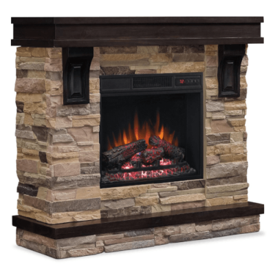 Bello Mantle With Log Firebox -  AUS45MTL