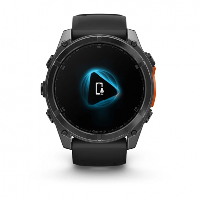 Garmin Fenix 8 Amoled 51 mm Slate Gray Smartwatch with Black Silicone Band - 010-02905-00