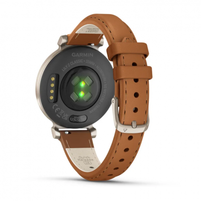 Garmin Lily 2 Classic Cream Gold with Tan Leather Band - 010-02839-02