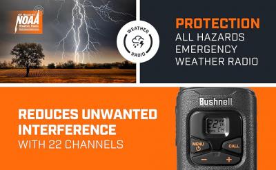 Bushnell Adventure 2.0 Watt 2 Way Radio Walkie Talkie - LPX550