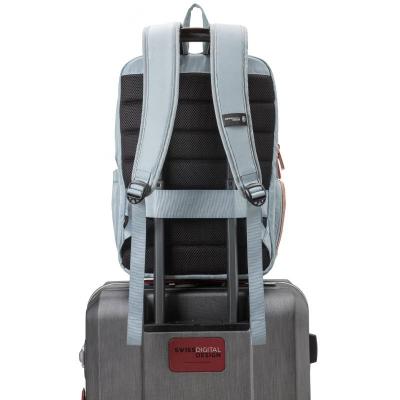 Swiss Digital KATY ROSE Teal Blue Backpack with SDD Finder - SD1006FB-14